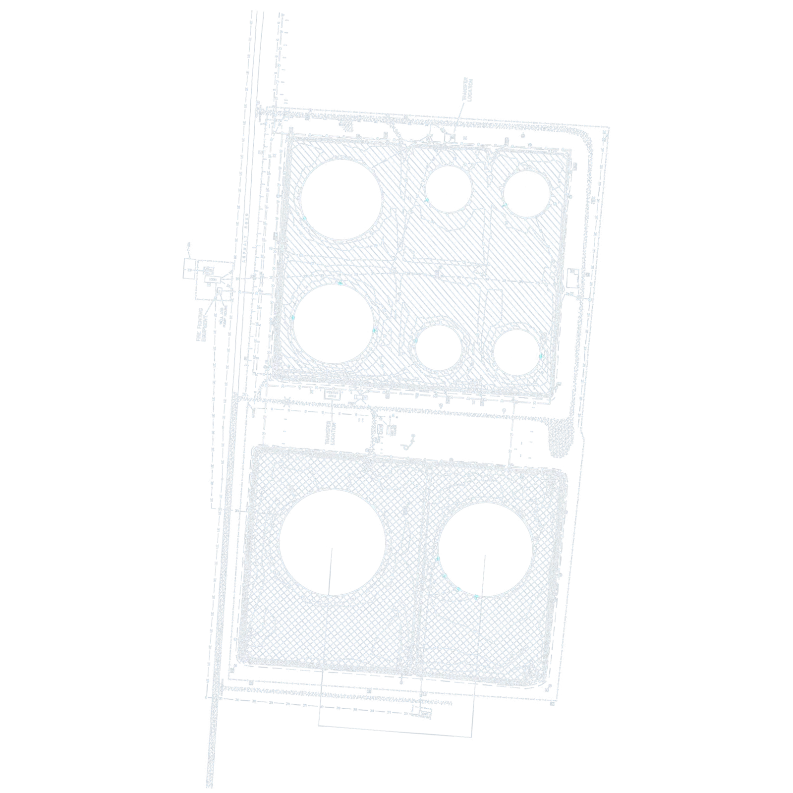 Blueprint of St. James terminal