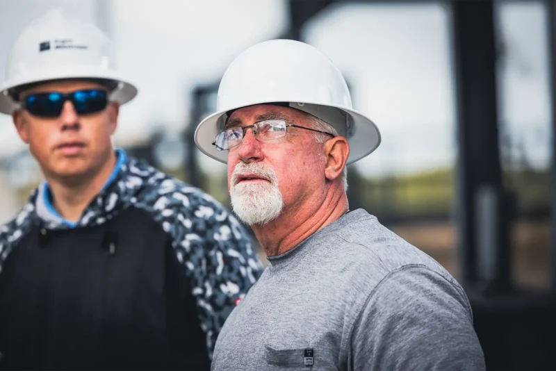 Shane Rougee on the job site